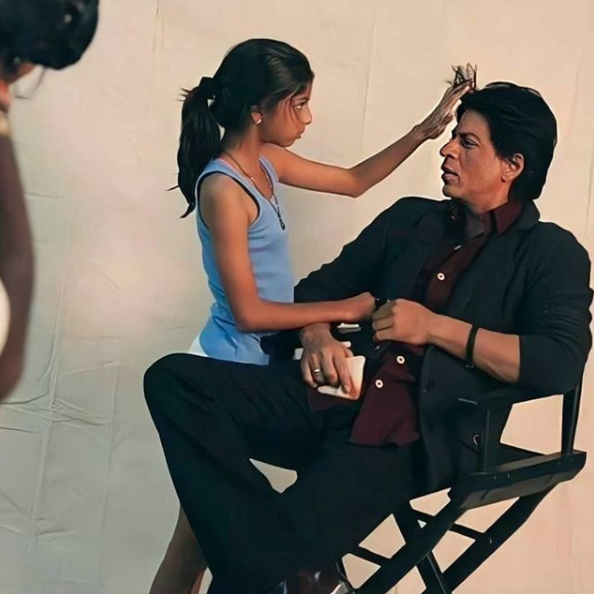 Shah Rukh Khan and Suhana Khan
